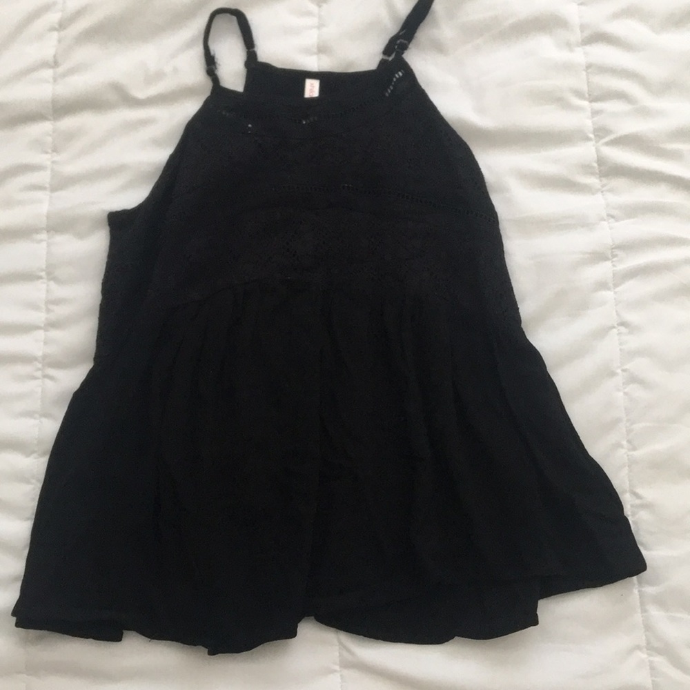 Black lacey top